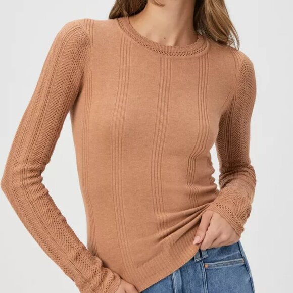 NEW WITH TAGS PAIGE Claire Top in Macchiato - Picture 1 of 5